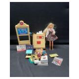 Barbie school teacher/ store clerk and accessories