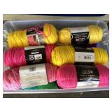 Tote of yarn