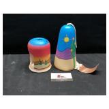 Hand painted southwest bell and decor