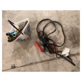 Jumper cables and lug nut wrenches