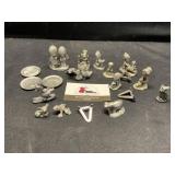 Pewter shadow box miniatures