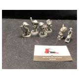 Pewter  Avon figurines