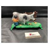 Cast Iron Milking Cow Bank