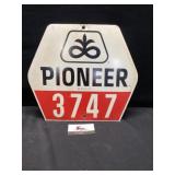 Pioneer seed sign