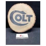 Colt wood sign