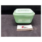 Fire King jadeite covered dish