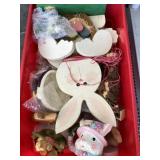 Tote of easter decor