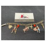 Spanish Bull Fighter Charm Bracelet