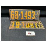 Vintage license plates