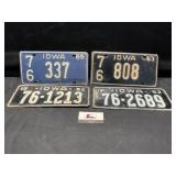 Vintage license plates