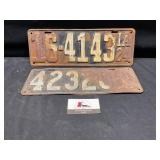 Vintage license plates