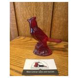 Moser glass red cardinal