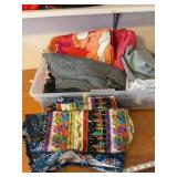 Tote of scrap fabric