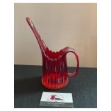 Fostoria Heirloom Ruby Red Amberina Pitcher Vase