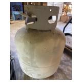 Propane tank- has contents
