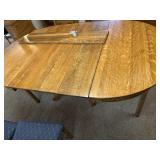 Oak dining room table