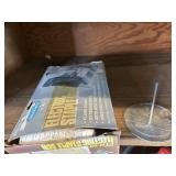 Staple gun, sun dial and misc