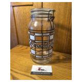 Vintage glass cookie jar