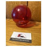 Red glass ball decor