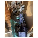 Golf clubs and misc