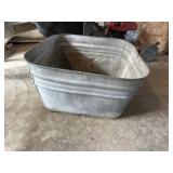 Galvanized tub