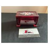 Westmoreland Ruby Red Glass Trinket Box