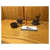 Mini pump, pot, ash bucket