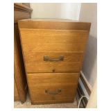 Wooden filing cabinet