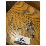 Large owl pendant necklace