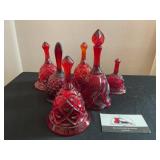 Red Glass Bells