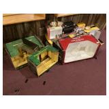 Various toy boxes