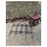 Bird feeder and garden fence