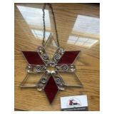 Stained glass window ornament