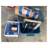 Lighted snowman head and misc