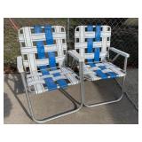 Two folding chairs