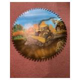 CAT painted saw blade