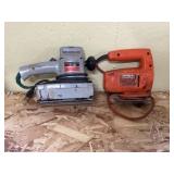 Sander and jig saw- work