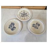 Pfaltzgraff Plates, One Made into a Clock