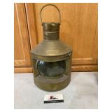 Starboard brass nautical lantern