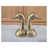 Brass Goose Bookends