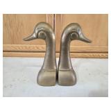 Brass Goose Bookends