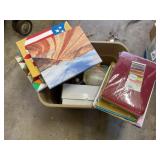 Tote of Misc Craft Supplies