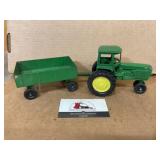 Die Cast Ertl Tractor and Metal Ertl Wagon