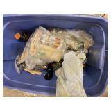 Tote of grease guns, grease