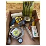 Tape measures, misc tools