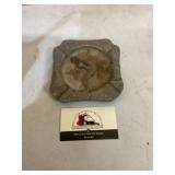 Vintage metal nudie ashtray