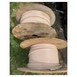 2 rolls heavy wire/ communication cable