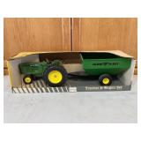 Scale Model Tractor and Wagon set