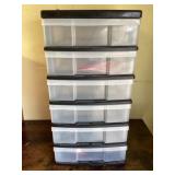 Plastic drawer organizer