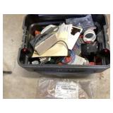 Action packer tote of tools and electronics